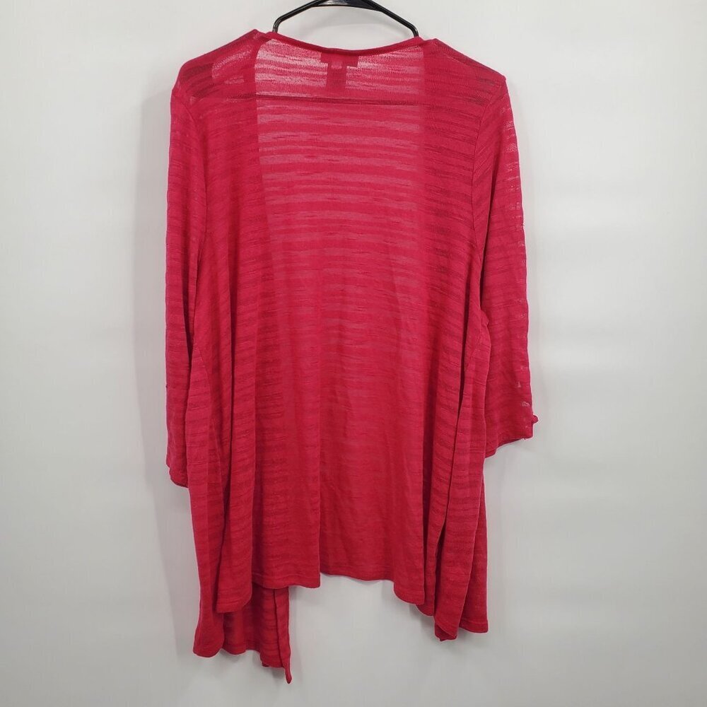 Catherines Shadow Stripe Open Drape Cardigan Wome… - image 6